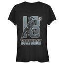 Junior's Marvel Black Panther 18th Birthday Action Pose T-Shirt