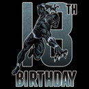 Boy's Marvel Black Panther 18th Birthday Action Pose T-Shirt