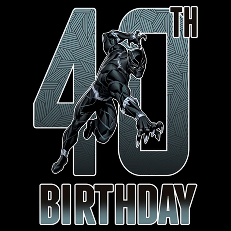 Junior's Marvel Black Panther 40th Birthday T-Shirt