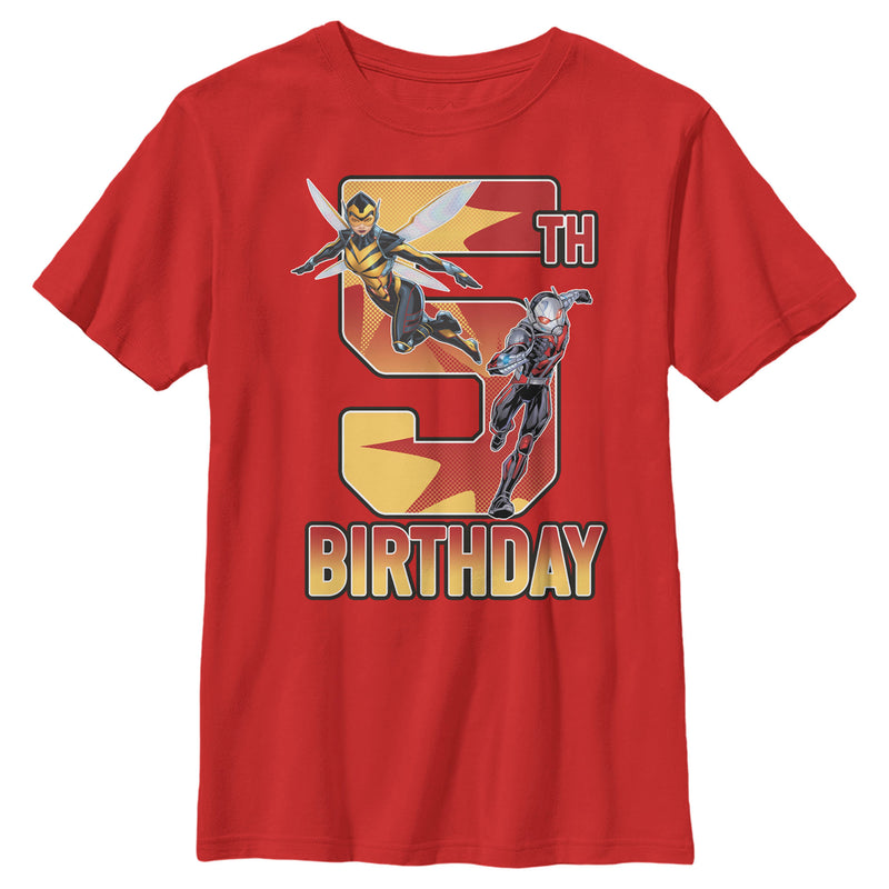 Boy's Marvel Ant-Man and Wasp 5th Birthday T-Shirt