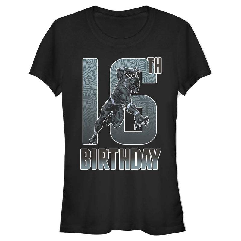 Junior's Marvel Black Panther 16th Birthday T-Shirt