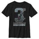 Boy's Marvel Black Panther Action Pose 3rd Birthday T-Shirt