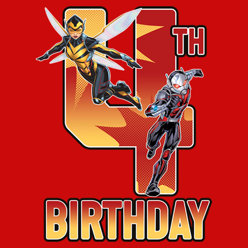 Boy's Marvel Ant-Man & Wasp 4th Birthday T-Shirt