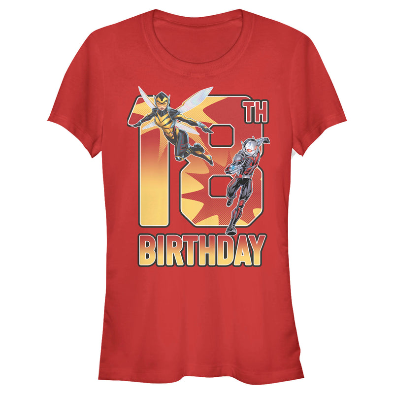 Junior's Marvel Ant-Man & Wasp 18th Birthday T-Shirt