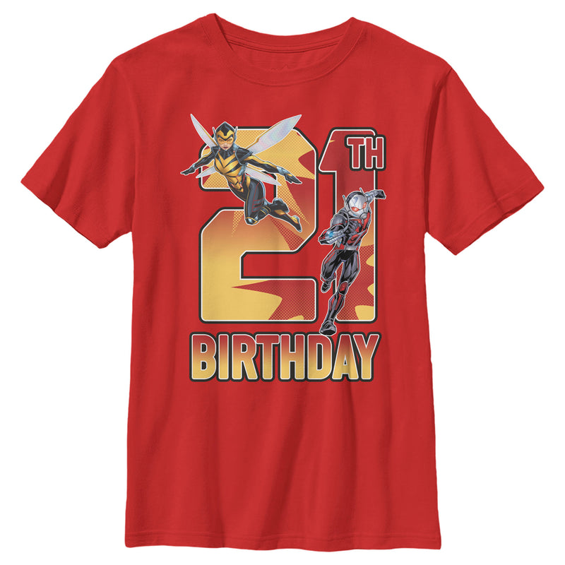 Boy's Marvel Ant-Man & Wasp 21st Birthday T-Shirt