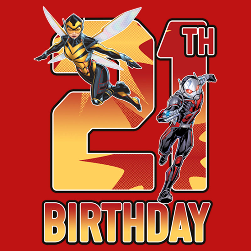 Junior's Marvel Ant-Man & Wasp 21st Birthday T-Shirt