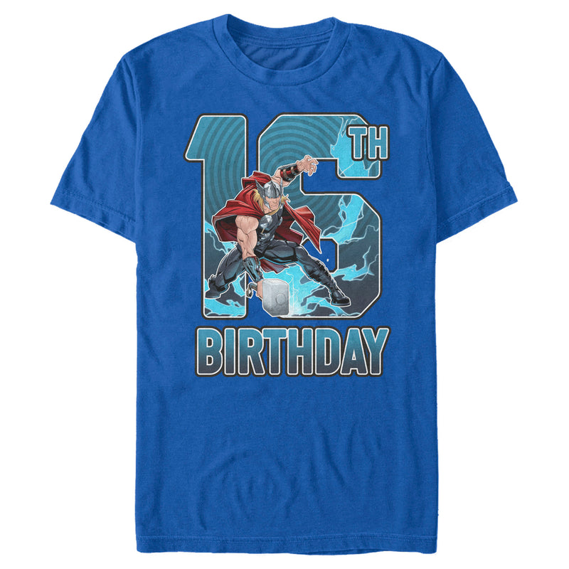 Men's Marvel Thor Hammer 16th Birthday T-Shirt