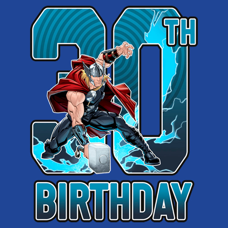 Junior's Marvel Thor Hammer 30th Birthday T-Shirt