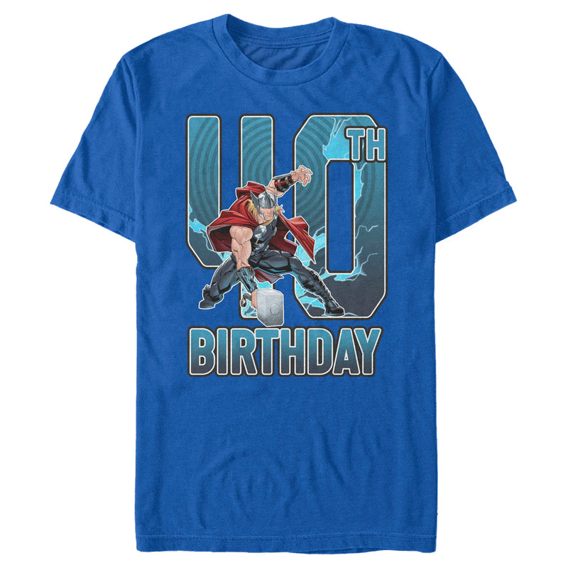 Men's Marvel Thor Hammer 40th Birthday T-Shirt