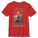 Boy's Marvel Rocket and Baby Groot 2nd Birthday T-Shirt