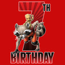Boy's Marvel Rocket and Baby Groot 7th Birthday T-Shirt