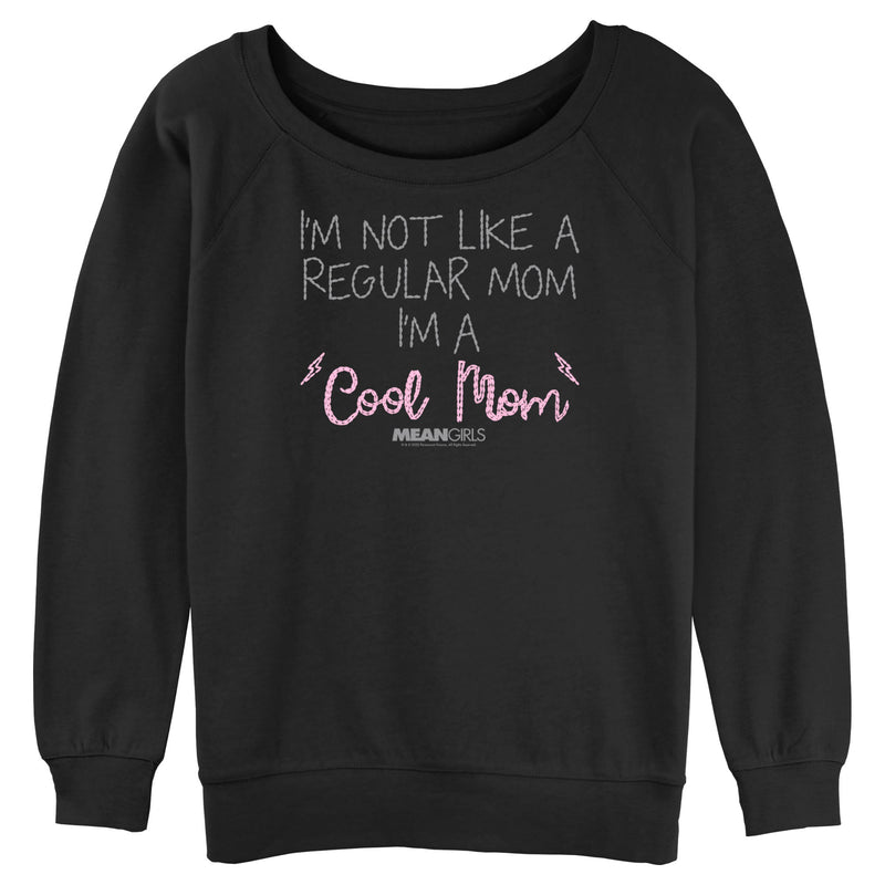 Junior's Mean Girls I'm Not Like a Regular Mom Embroidery Print Sweatshirt