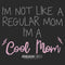 Junior's Mean Girls I'm Not Like a Regular Mom Embroidery Pattern Sweatshirt