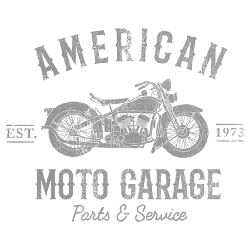 Men's Lost Gods American Moto Garage Parts & Service T-Shirt