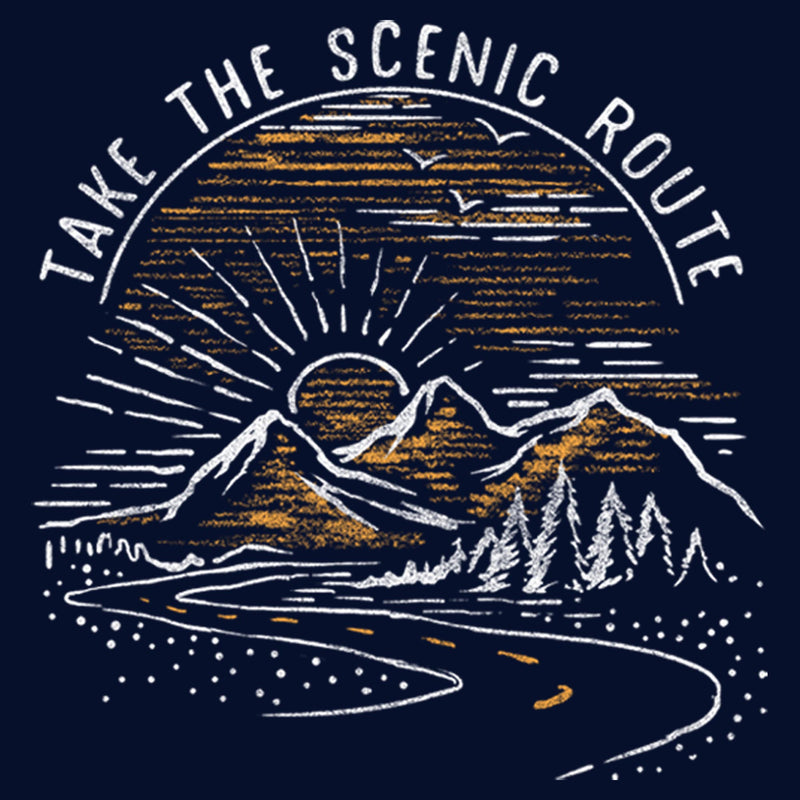 Men's Lost Gods Take the Scenic Route Road Pull Over Hoodie