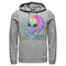 Men's Lost Gods Stay Weird Tie-Dye Alien Pull Over Hoodie