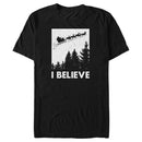 Men's Lost Gods Santa Clause I Believe Poster T-Shirt