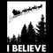 Men's Lost Gods Santa Clause I Believe Poster T-Shirt