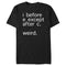 Men's Lost Gods I before E except after C Weird T-Shirt