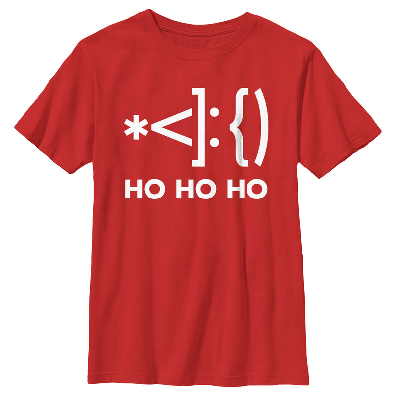 Boy's Lost Gods Emoticon Santa T-Shirt