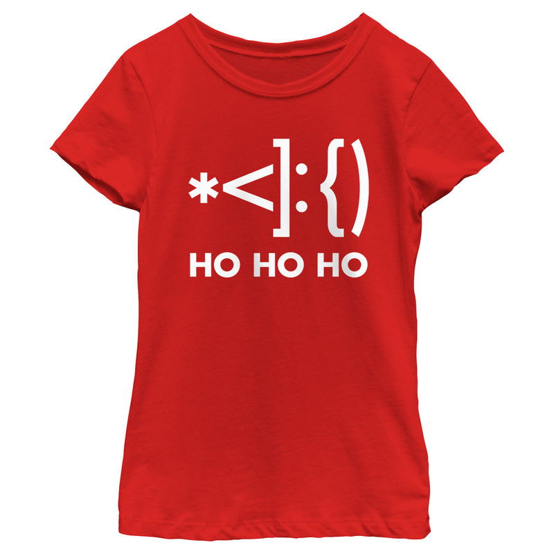 Girl's Lost Gods Emoticon Santa T-Shirt