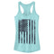 Junior's Lost Gods 4th of July Distressed Flag Racerback Tank Top