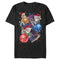 Men's Lost Gods Xmas Cats in Space T-Shirt