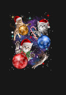 Men's Lost Gods Xmas Cats in Space Long Sleeve Shirt