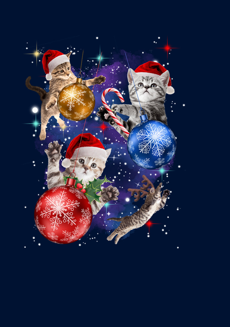 Men's Lost Gods Xmas Cats in Space Sweatshirt