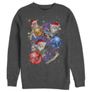 Men's Lost Gods Xmas Cats in Space Sweatshirt