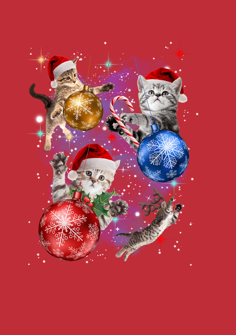 Men's Lost Gods Xmas Cats in Space T-Shirt