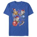 Men's Lost Gods Xmas Cats in Space T-Shirt