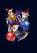 Men's Lost Gods Xmas Cats in Space T-Shirt