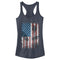 Junior's Lost Gods Palm Tree American Flag Racerback Tank Top