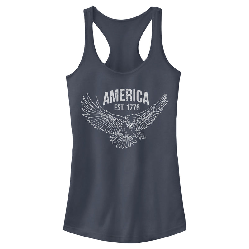 Junior's Lost Gods America Est. 1776 Racerback Tank Top