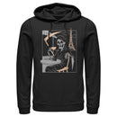 Men's Lost Gods Skeleton Coffee In Paris Pull Over Hoodie