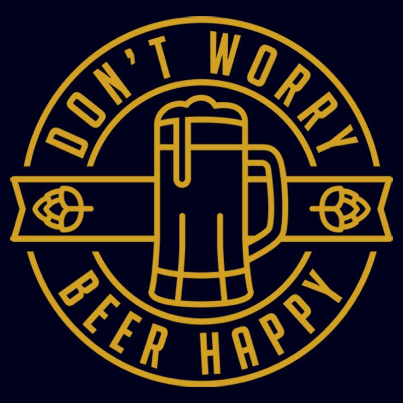 Men's Lost Gods Don't Worry Beer Happy T-Shirt