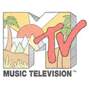 Men's MTV Cartoon Beach Logo T-Shirt