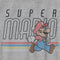 Boy's Nintendo Super Mario Bros. Retro Stripe Mario Logo T-Shirt