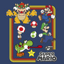 Boy's Nintendo Super Mario Character Retro Poster Pull Over Hoodie