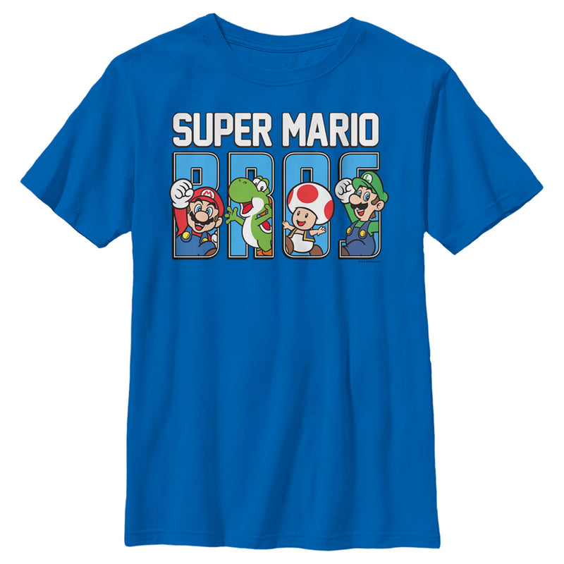Boy's Nintendo Super Mario Bros. Character Fill T-Shirt