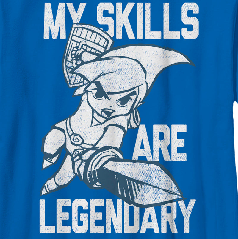 Boy's Nintendo The Legend of Zelda Link My Skills are Legendary T-Shirt