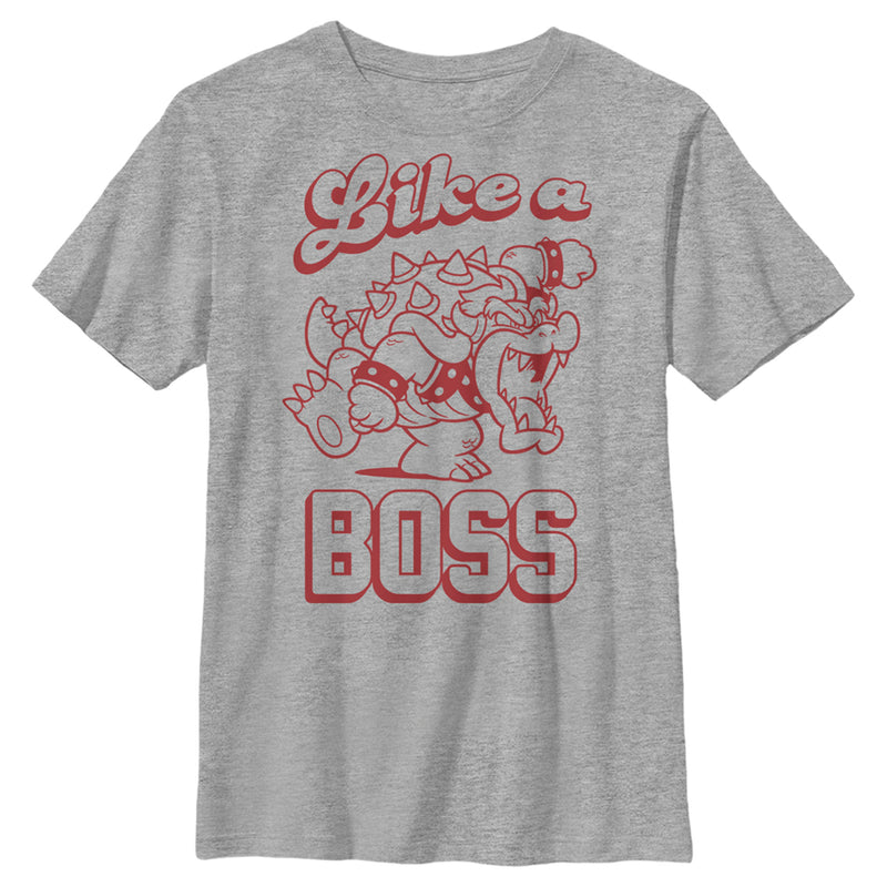 Boy's Nintendo Super Mario Bowser Like a Boss T-Shirt