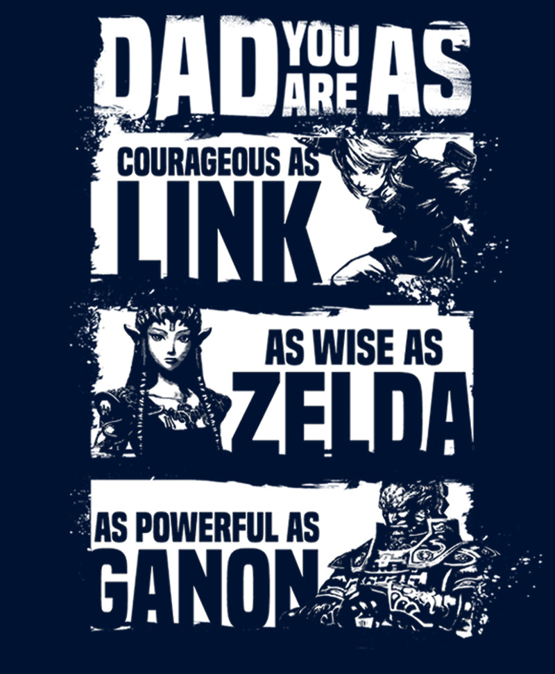 Men's Nintendo Zelda Dad You are Courageous Wise Powerful Sweatshirt