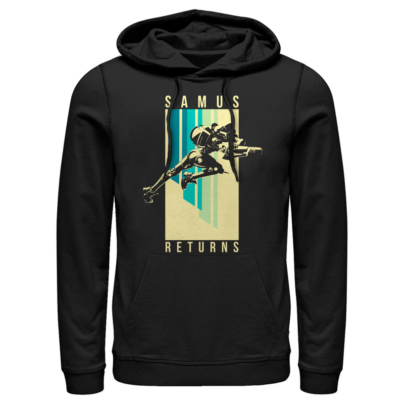 Men's Nintendo Samus Action Pose Pull Over Hoodie