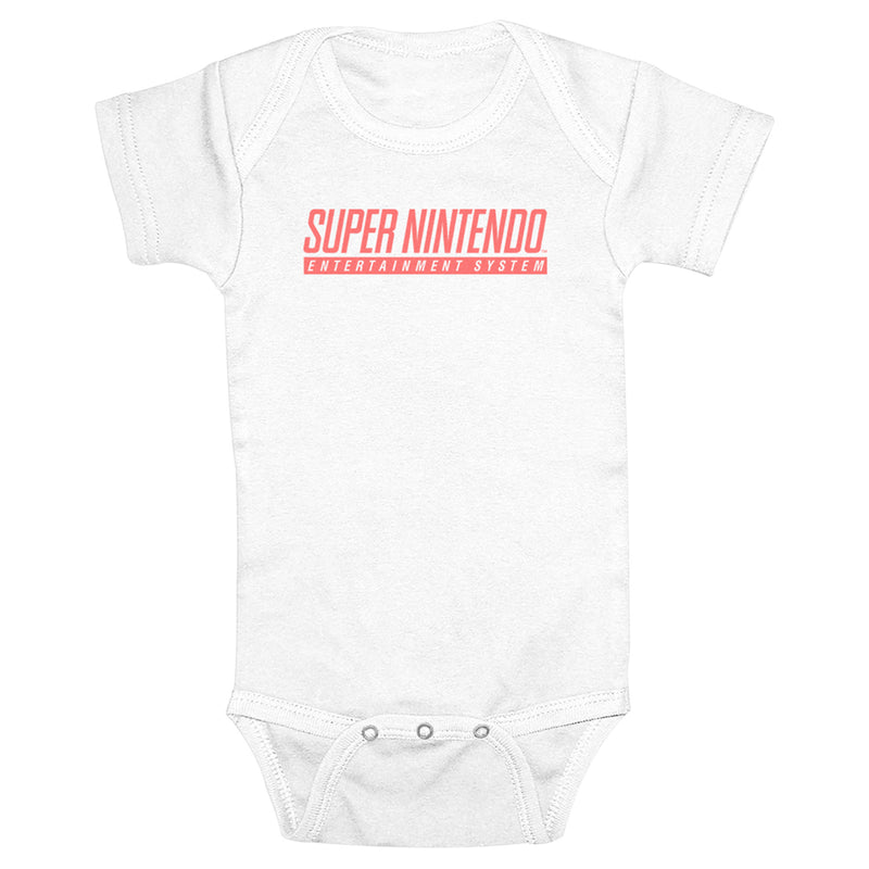 Infant's Nintendo Faded Super Nintendo System Logo Onesie