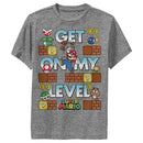 Boy's Nintendo Super Mario Get on my Level Performance Tee