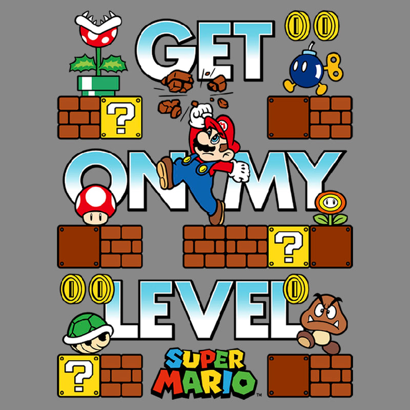 Boy's Nintendo Super Mario Get on my Level Performance Tee