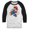 Men's Nintendo Jumping Mario Baseball Tee