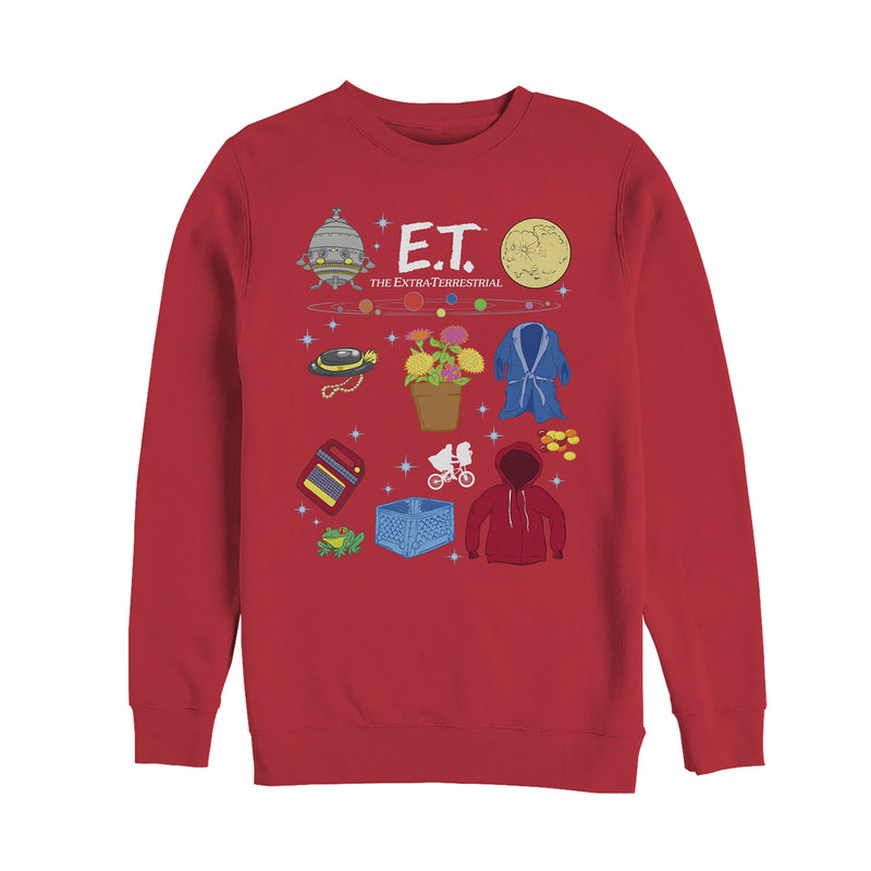 Men's E.T. the Extra-Terrestrial Favorite Movie Props Sweatshirt